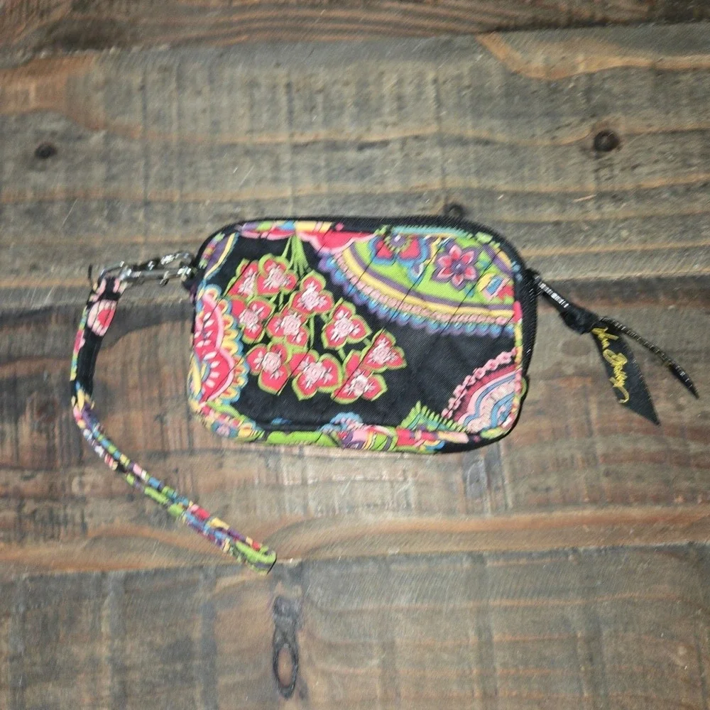 Vera Bradley Y2K Floral Paisley Quilted Cotton Wristlet Wallet Boho Hippie Artsy